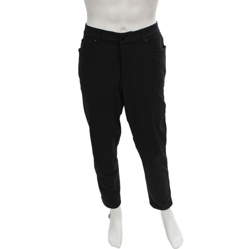 Lululemon Unisex Adults Jogger Pants Nylon Black Button Size 34